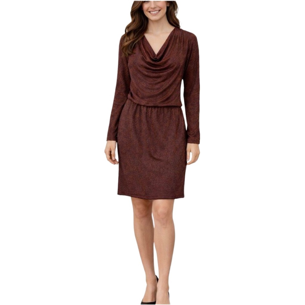 Evereve by Peyton James Carli Drape Neck Jersey Knit Dress Size Medium NWT
